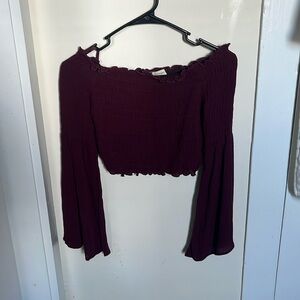 Pacsun LA Hearts Flare sleeve crop top, size small